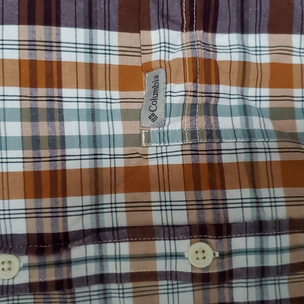 Columbia plaid button down - Picture 2 of 4